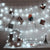 19.6 ft Lights Snowflake Christmas String Decor Battery Operated Waterproof for Xmas