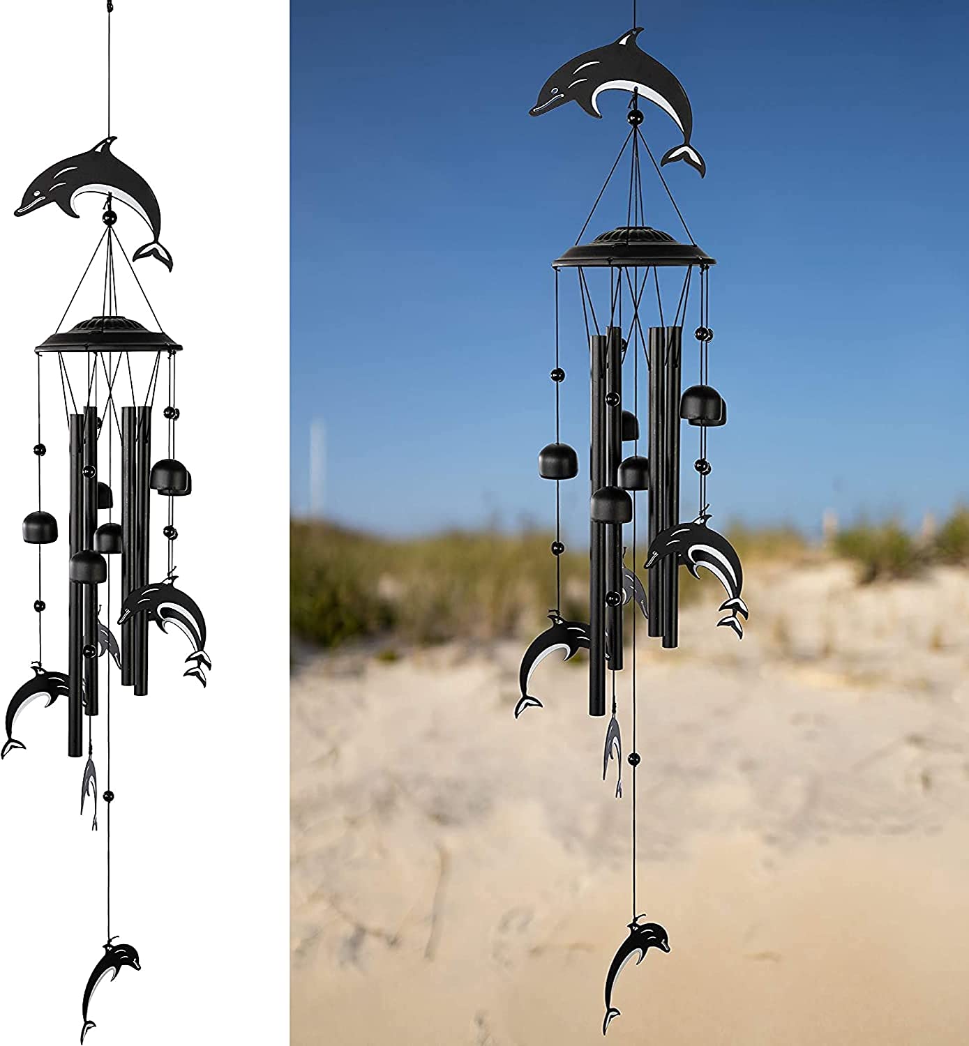 Wind Chimes 35" Inch Metal Chimes Outdoor Decorations