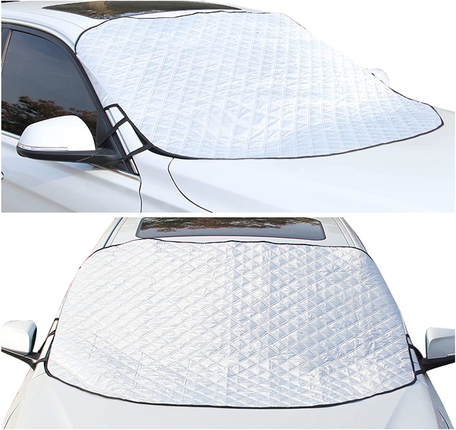 Snow Cover Windshield Car Frost Protector for Cars Trucks Vans and SUVs Large Size (57" x 47")