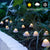 Solar Light Outdoor Garden Mini String LED Mushroom 29.5ft Pathway Patio Landscape Lamp Set of 15 (Warm White)