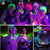 2 Pack Stage Lighting Glow in The Dark  IP66 Waterproof Blacklight 30W Flood Light  for Party