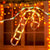 Hanging Light Candy Cane String Lights 13FT 180 Bulbs 6 Light up