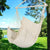 Outdoor Hammock Swing Chair - Hanging Rope for Patio Porch - Max 500 Lbs Capacity - Comfortable & Durable Cotton - Includes Handy Pocket