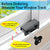 4 Sets Window Sliding Lock Security Locks for Home With Key for Vertical & Horizontal Sliding Windows Doors (Black)