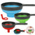 Funnel Kitchen Collapsible Silicone 3 Pieces, Large And Small Funnel Set