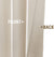 Beige Linen Textured Window Curtains, Light Filtering Drapes Grommet Top 2 Panels (W38 x L84)