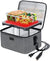 110V Portable Car Oven - Gray Food Warmer for On-the-Go Meals - Heated Lunch Box