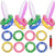 Easter Inflatable Bunny Ring Toss Games (2 Sets & 12 Rings)