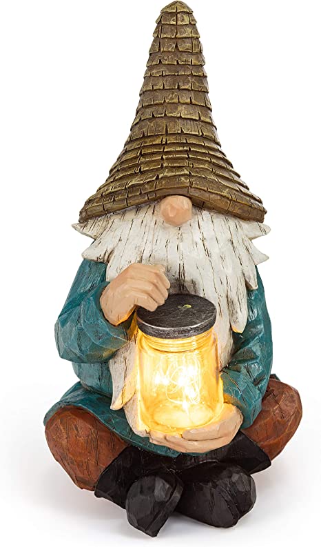 Solar Powered Gnome Garden Outdoor LED Light Decor