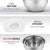 Premium Airtight Mixing Lids Nesting Set Steel Stainless Stainless-Steel (Set of 5)