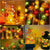 40 LED Thanksgiving 13Ft Lights Decoration 3 in 1 Fall Pumpkin Maple Acorns Strings Lights for Fall