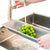 Extendable Over the Sink Basket Colander Strainer Kitchen Drain Stainless And Wash Vegetables (Gray)