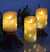 3 Piece LED Candle, with 10-Key Remote Control, 24-Hour Timer Function, Dancing Flame, Real Wax, Battery-Powered (Ivory White