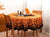 Halloween Tablecloth 70" Round Wrinkle Free Table Cloth for Halloween Decorations