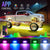 8 Pods Led Rock Lights for Trucks with APP Control Music Mode 120 LEDs, Multilcolor Underglow Lights