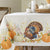 Fabric Tablecloth Printed Autumn Fall Harvest Leaves Tablecloth 60" X 104" Rectangular