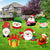 7 Pieces Christmas Yard Signs Stakes Outdoor Decorations Santa Claus, Elf, Snowman, Reindeer, Penguin, Gnome