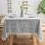 Tablecloth Rustic Lattice Cotton Linen Table (55"x70")