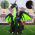 9 Ft Halloween Dragon Inflatable Decor with Wings & Built-in LEDs Halloween Blow Up Decorations for Party Indoor Outdoor Garden