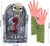 Bloody Zombie Arms Hands Set Includes Two 17'' Stakes and a 16'' Corrugated RIP Graveyard Gravestone Tombstone with Stakes