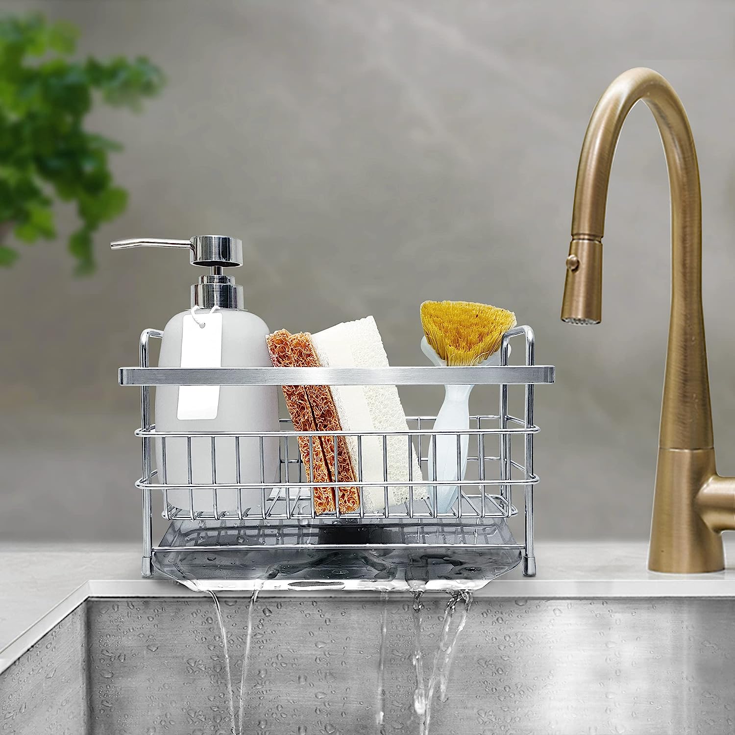 Sink Kitchen Organizer Holder Sponge Rack