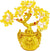 Crystal Bonsai Good Gold Money Tree Luck for Bringing Wealth, Luck, Prosperity, Success