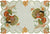 Set of 4 11" x 17” Fall Harvest Embroidered Turkey Pumpkin Maple Leaf Place