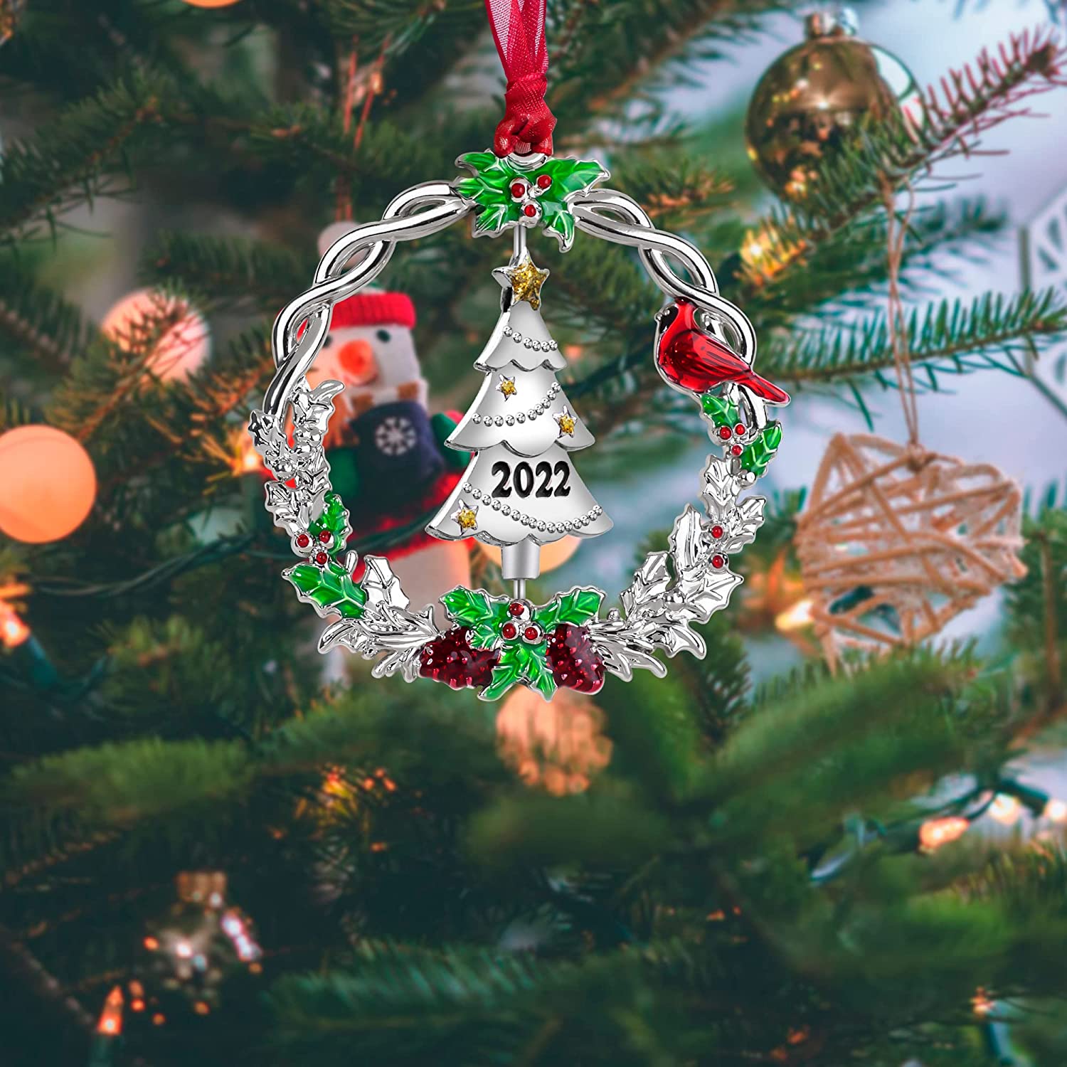 Christmas Tree Ornament 2022 Hanging Holiday Gift New Decor