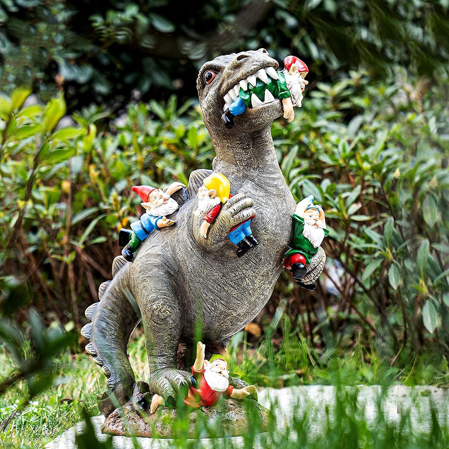 Garden Art Dinosaur Decor Outdoor 14” for Fall Winter Garden Decor