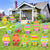 12 Pieces Easter Eggs Outdoor Yard Signs Corrugated Yard Decorations with Stakes