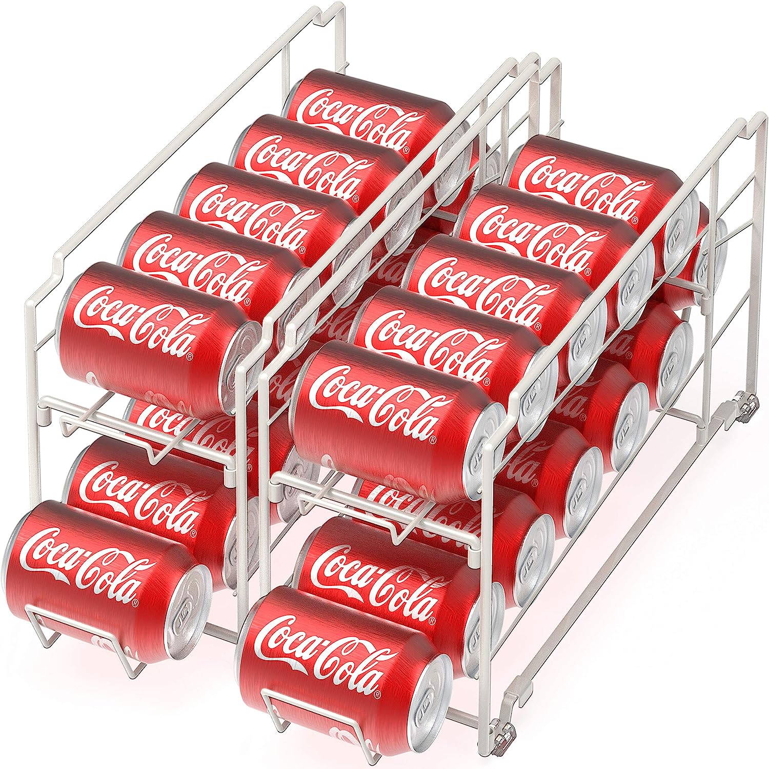 Beverage Dispenser Organizer Soda Can Rack 2 Pack