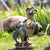 Garden Art Dinosaur Decor Outdoor 14” for Fall Winter Garden Decor