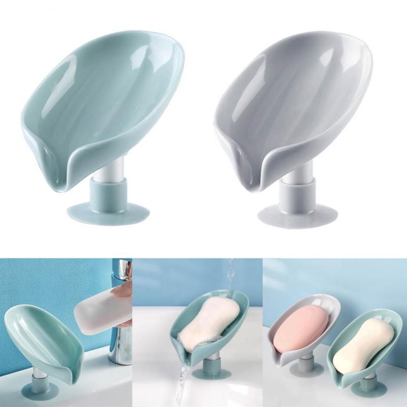 Leaf Shape Soap Box Drain Soap Holder Box