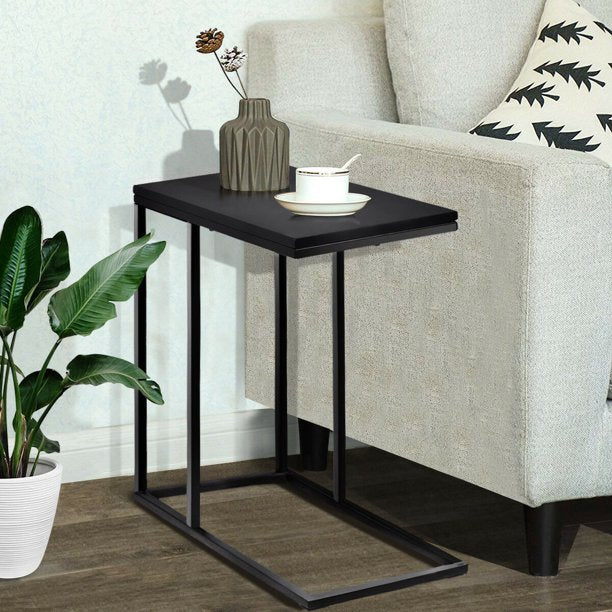 Table End Side Sofa Coffee Table, Black