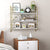 Floating Shelves for Bathroom Golden & White Wall Mounted