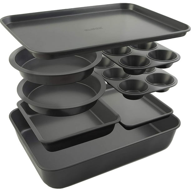 Set of 8 Baking Set Kitchen Pan Carbon Steel Bakeware