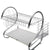 2 Tier Dish Rack Drying Stainless Steel Sink Kitchen, 16 x 15 x 10 inches